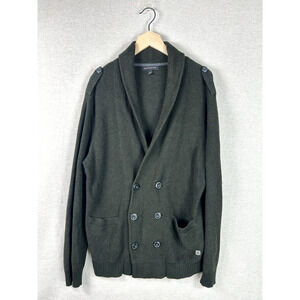 Vintage Banana Republic Mens Shawl Collar Cardigan Sweater Size Large Grandpa